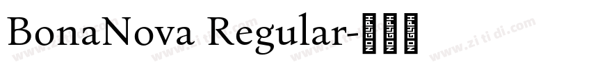 BonaNova Regular字体转换